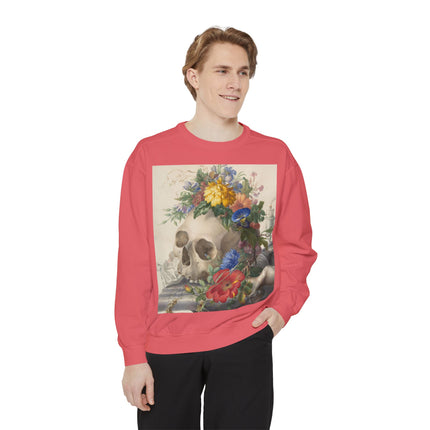 Vanitas Still Life by Herman Henstenburgh Garment-Dyed Sweatshirt