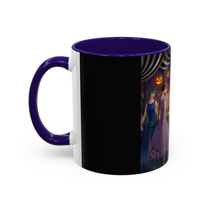 🏹🎃 Cupid's Arrow At Pumpkin Moon Manor Colorful Mug – Romantic Halloween Charm