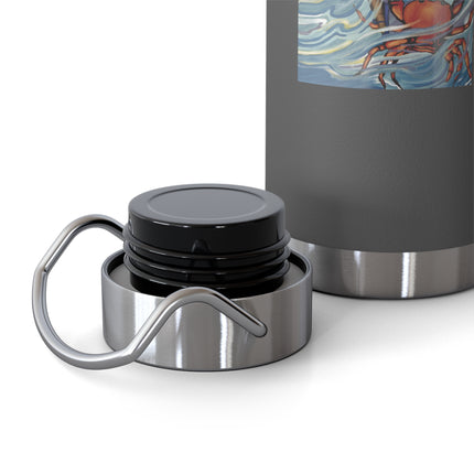 Playful Waves and Fashion Follies Copper Vacuum Insulated Bottle, 22oz