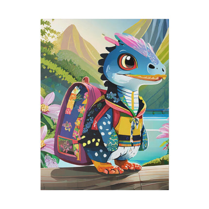Baby Raptor Matte Canvas, Stretched, 0.75"