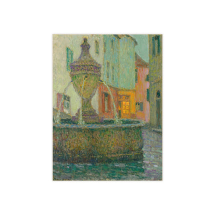 La Fontaine, Saint-Paul De Vence by Henri Le Sidaner Ceramic Tile