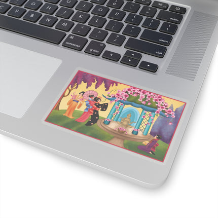 A Dance of Colors and Serenity by Carlo Chiostri Kiss-Cut Stickers 4 Sizes)