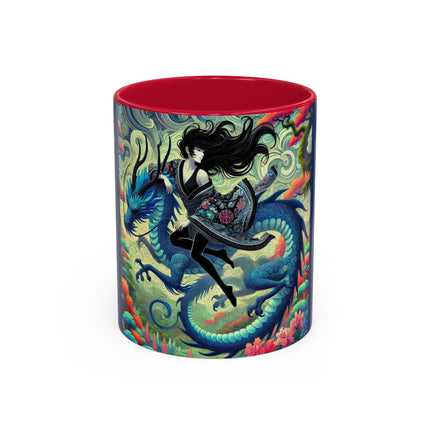 Mystic Guardian of the Sky Light Colorful Mugs (11oz, 15oz)