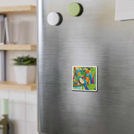 Colorful Macaws Die-Cut Magnets (5 Sizes)