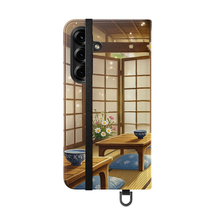 🐱🍵 Playful Kitten in the Tea Room Flip Case – Curious Charm & Cozy Whimsy