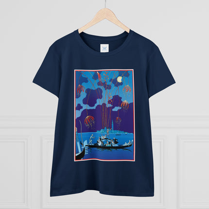 Fireworks in Venice by George Barbier Women's Midweight Cotton Tee