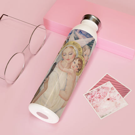 Madonna with Child Surrounded by Musical Angels by Gerda Wegener Slim Water Bottle