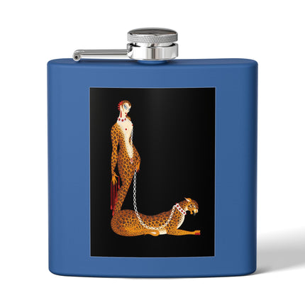 Leopard Queen Stainless Steel Flask – Wild Beauty & Art Deco Glamour