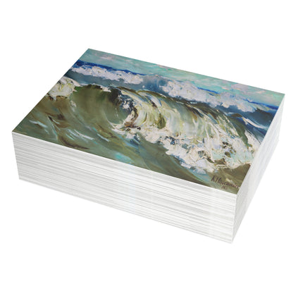 The Wave by Karl Hagemeister Postcards (envelopes included) - Bundles of 10, 30, 50 Pieces