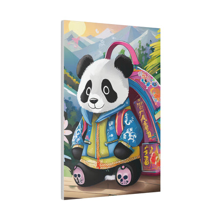 Baby Panda Matte Canvas, Stretched, 0.75"