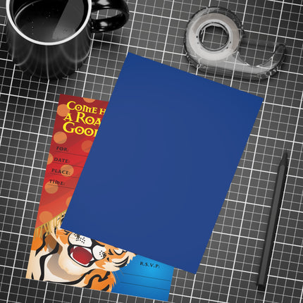 A Roaring Circus Adventure Party Invitation! Bundles of 10, 30, 50 Pieces Available (envelopes included)