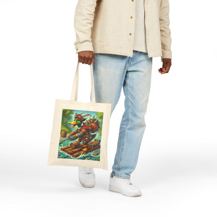The Daring Drake Cotton Canvas Tote Bag – Adventure, Freedom & Mythic Storytelling