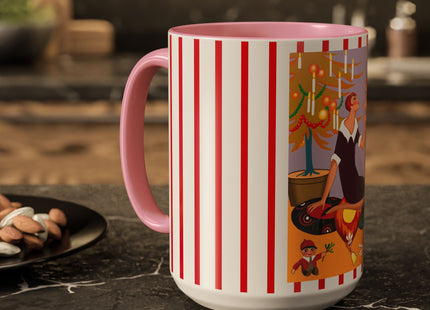 Art Deco Christmas Colorful Mugs (11oz, 15oz)