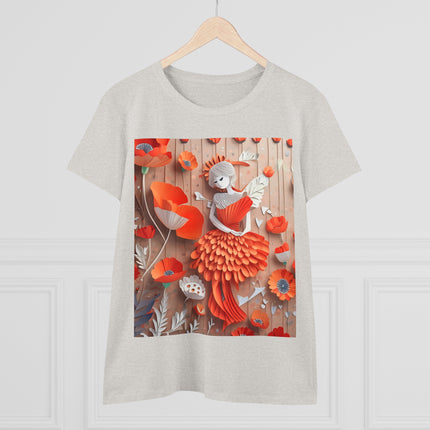 Poppy Fairy Women's Midweight Cotton Tee