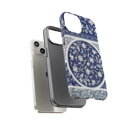 Blue Flower Pattern by Owen Jones Phone Cases