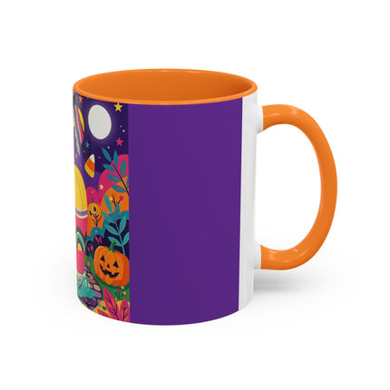 🌙🎃 The Lady Of Moonbeam Hollow Colorful Mug – Whimsical Halloween Charm