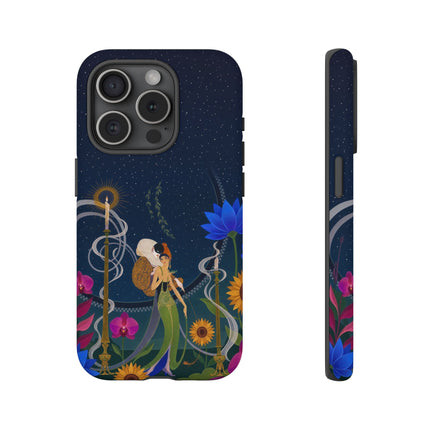 🌙🕯️ The Lady Of The Midnight Garden Phone Case – Art Deco Nocturne