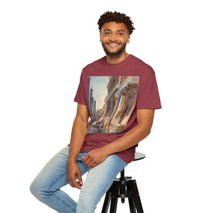 Gondola Moorings on the Grand Canal by John Singer Sargent  Unisex Garment-Dyed T-shirt