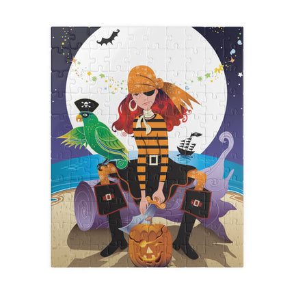 Moonlit Pirate Halloween Puzzle (110, 252, 520, 1014-piece)
