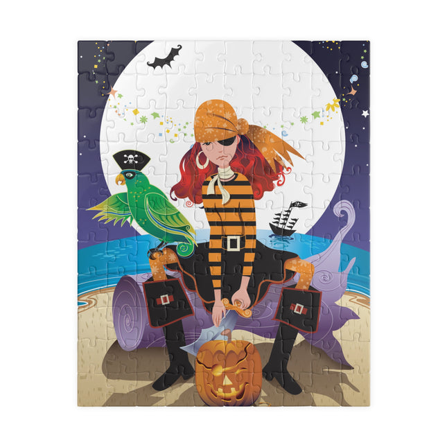 Moonlit Pirate Halloween Puzzle (110, 252, 520, 1014-piece)