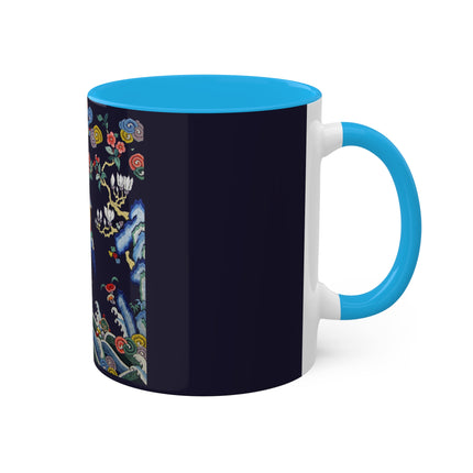 Rank Badge with Mandarin Duck Colorful Mugs, 11oz