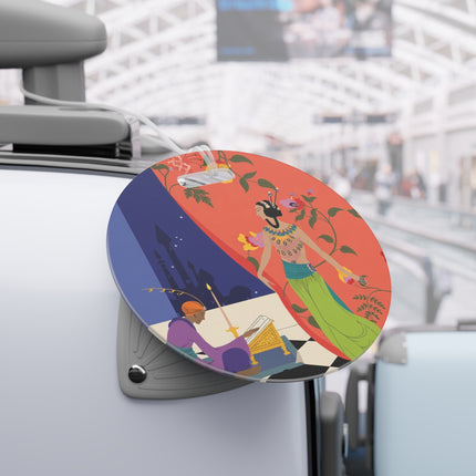 Midnight Arabian Reverie Luggage Tag – Mystical Elegance & Enchanted Nights