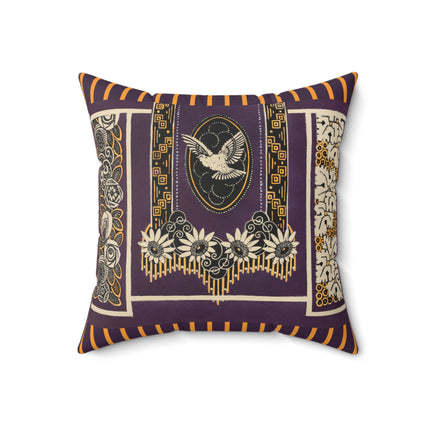 La décoration moderne dans le textile Pl. 17 by Gaston Charlet Spun Polyester Square Pillow