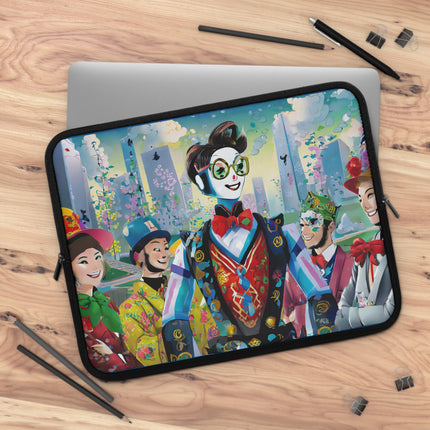 Cyber Punk Robots Laptop Sleeve