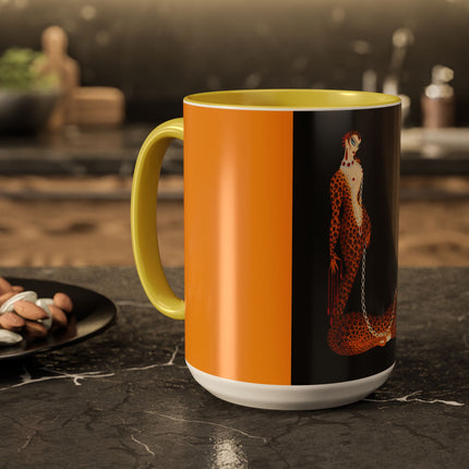 Leopard Queen Colorful Mugs – Wild Beauty & Art Deco Glamour