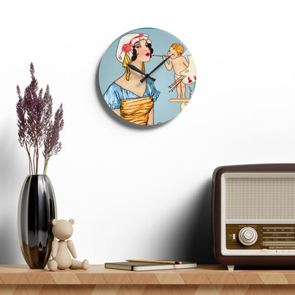 The Enchanting Painter Acrylic Wall Clock
