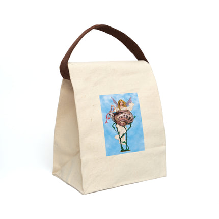 Enchanting Serenity Canvas Lunch Bag With Strap