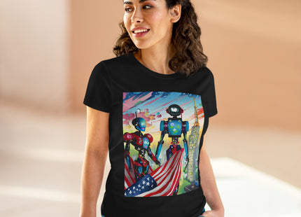 High Fashion Cyberpunk CIA Robots Cotton Tee