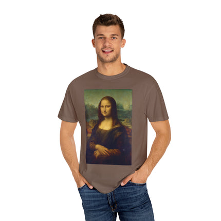 Mona Lisa by Leonardo da Vinci Unisex Garment-Dyed T-shirt