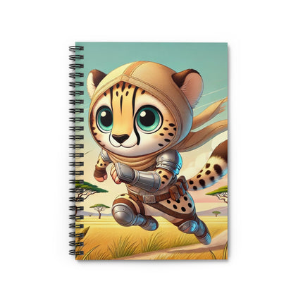 Swift Cheetah Spiral Notebook - Ruled Line