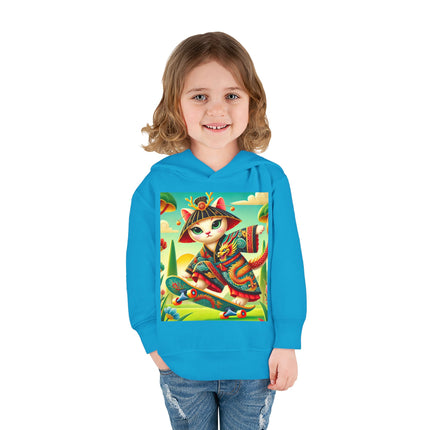 Dragon Dance on Wheels Toddler Pullover Fleece Hoodie