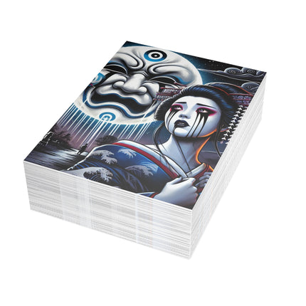 Geisha’s Black Ink Tears Postcards (envelopes included) - Bundles of 10, 30, 50 Pieces