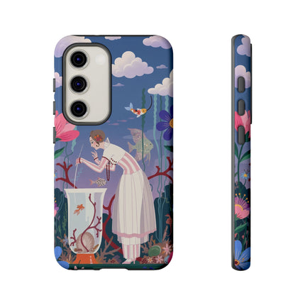 🐠🌸 The Enchanted Aquarium Garden Phone Case – Art Deco Underwater Fantasy