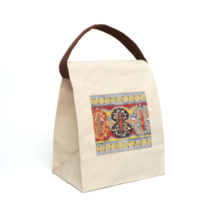 Reproduction of the Shield Frieze by Emile Gilliéron Canvas Lunch Bag With Strap