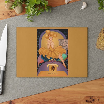 November & Topaz Zodiac Glass Cutting Board