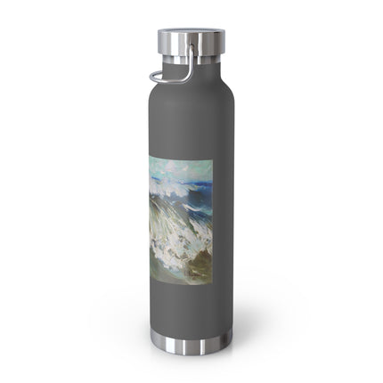 The Wave by Karl Hagemeister Copper Vacuum Insulated Bottle, 22oz