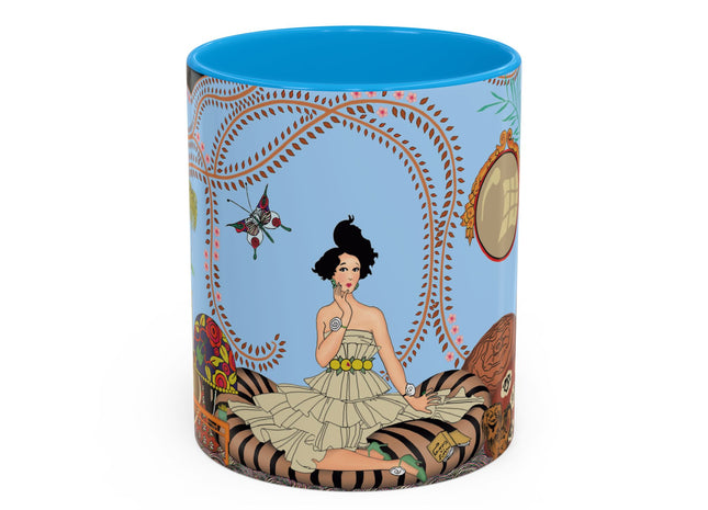 Minuit … ou l’appartement à la mode by George Barbier Colorful Mugs (11oz, 15oz)