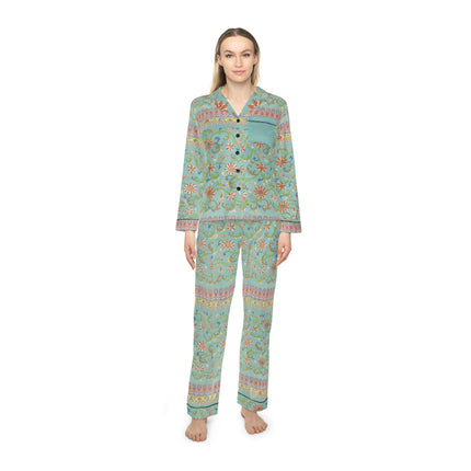 Chinese Ornament by Owen Jones Women's Satin Pajamas (AOP)