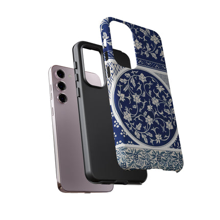 Blue Flower Pattern by Owen Jones Phone Cases