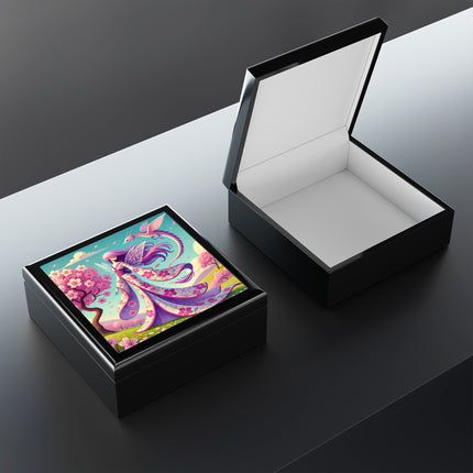 The Kimono Fairy & Sky Dragon Jewelry Box – Harmony in Bloom
