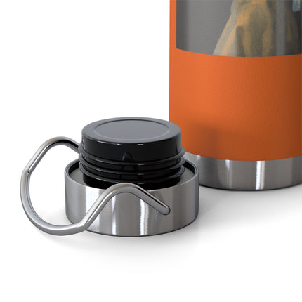 Girl with a Pearl Earring by Johannes Vermeer Copper Vacuum Insulated Bottle, 22oz