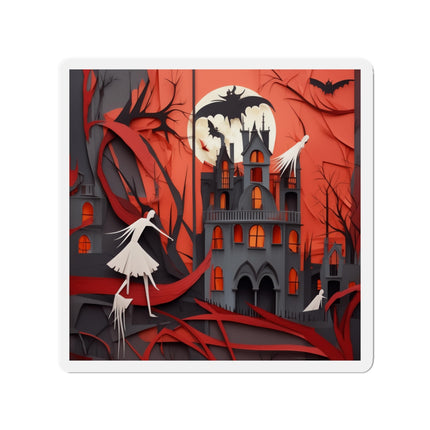 Halloween Night Scene Die-Cut Magnets (5 Sizes)