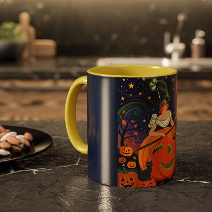 🧙‍♀️🎃 The Witch Of Pumpkin Moon Hollow Colorful Mug – Whimsical Halloween Magic