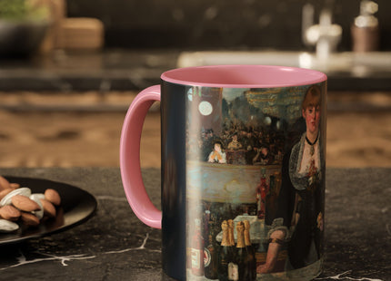 A Bar at the Folies-Bergère by Edouard Manet Colorful Mugs (11oz, 15oz)
