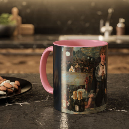 A Bar at the Folies-Bergère by Edouard Manet Colorful Mugs (11oz, 15oz)