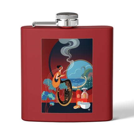 Golden Day Serenade Stainless Steel Flask – Elegant Harmony & Sunlit Grace